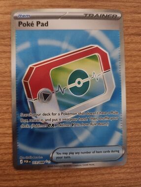 MINT COND. Poke Pad Full Art Perfect Order Chase Card